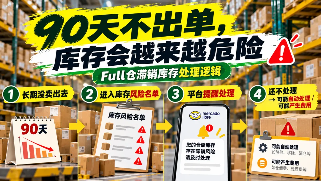 美客多Full仓仓储费用与库存风险示意
