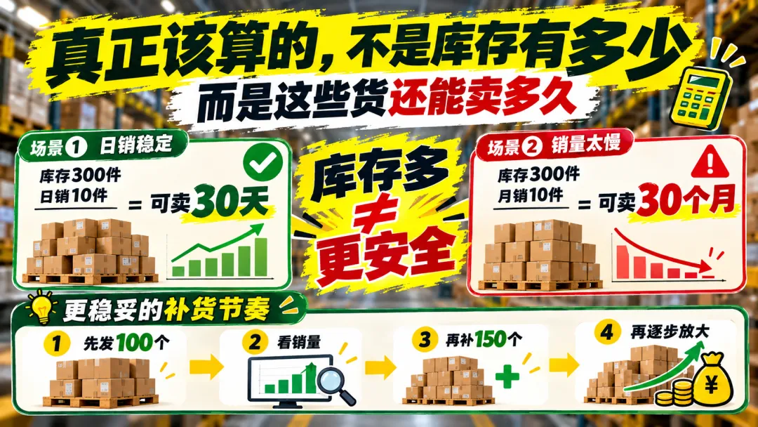 库存老化表与可售天数算法示意